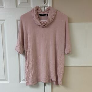 Lands' End women's cowl neck pullover top short sleeve